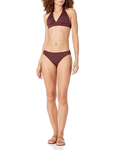 Amazon Essentials Women's Light-Support Tie Halter Bikini Swimsuit Top (Available in Plus Size)