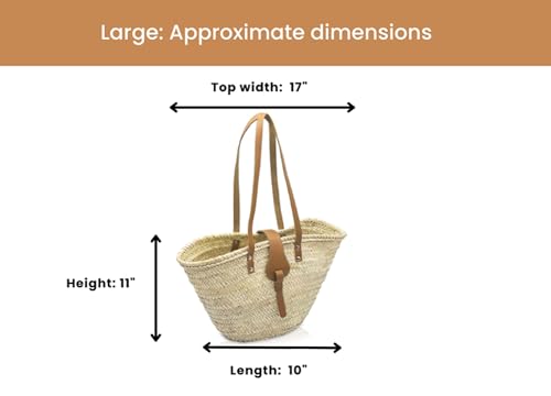 FRENCH BASKET straw bag with leather handles beach bag, straw bag, market basket, Moroccan Basket, Crossbody Bag, Summer Bag