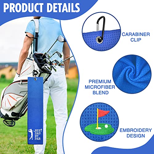 Best Dad by Par Funny Golf Towel, Golf Gifts for Men Women, Golf Accessories for Men or Women, Birthday Gifts for Golf Fan, Retirement Gift for Men Dad Grandpa