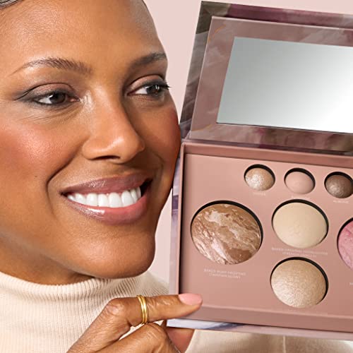 LAURA GELLER NEW YORK The Best of the Best Baked Palette - Full Size - Includes Bronzer, Blush, 2 Highlighters and 3 Eyeshadows - Travel-Friendly