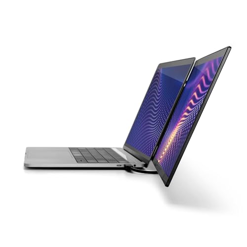 SideTrak Swivel Pro 13.3" Ultra Slim Attachable Portable Monitor, FHD IPS 1080p Laptop Screens with Kickstand + Unique Patented Swivel Hinge, for Mac, PC, and Chromebook, USB-C Port Connection