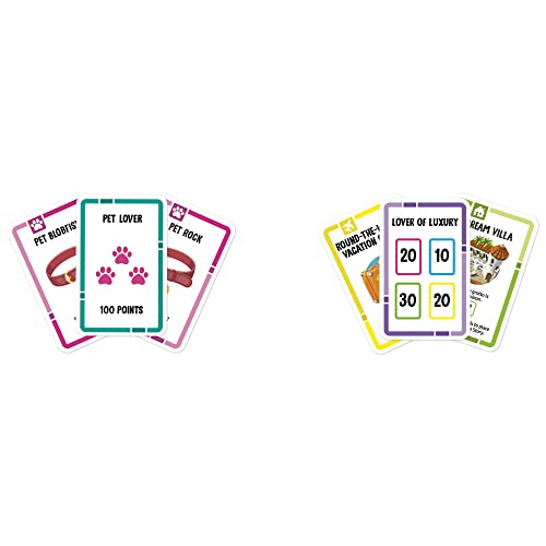 Hasbro The Game of Life Goals Card Game - Quick-Playing Family Game for 2-4 Players Ages 8 and Up