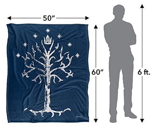 The Lord of The Rings Blanket, 50"x60" Tree of Gondor Silky Touch Super Soft Throw Blanket