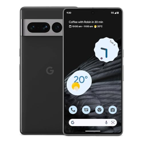 Google Pixel 7 Pro - 5G Android Phone - Unlocked Smartphone with Telephoto , Wide Angle Lens, and 24-Hour Battery - 512GB - Obsidian