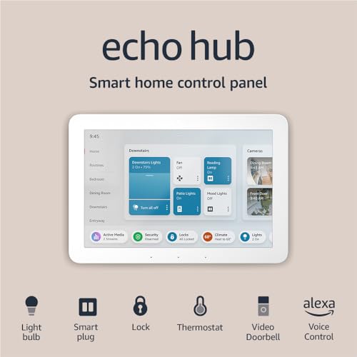 Introducing Amazon Echo Hub | 8” smart home control panel with Alexa | Compatible with thousands of devices