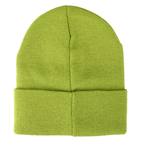 Bioworld Grinch Face Green Embroidered Cuffed Knitted Beanie for Christmas