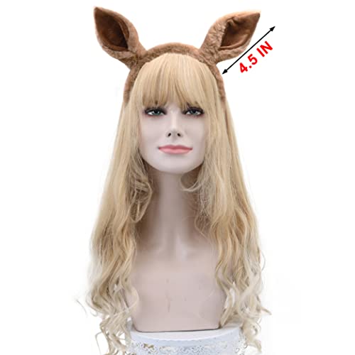 HODRME Plush Horse Ears Headband-Halloween Christmas Festival Theme Party Animal Cosplay Costume Headbands