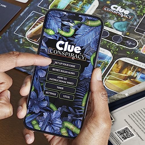 Clue Conspiracy Board Game for Adults and Teens, Great Halloween Party Game, Secret Role Strategy Games, Ages 14+, 4-10 Players, 45 Minutes, Mystery & Party Games