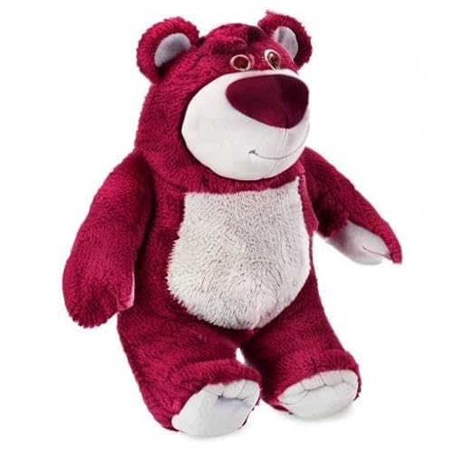 Disney Store Official Lotso Medium Soft Toy for Kids, Cuddly Character with Fuzzy Texture and Embroidered Details, Strawberry Scent, Plushy Suitable for All Ages.