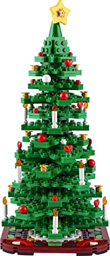 LEGO Christmas Tree Toy Building Set for Kids, Collectible Holiday Home Decor, Tabletop Christmas Tree Gift, Festive Craft Project for Families to Build Together, 2 Building Options in 1 Set, 40573