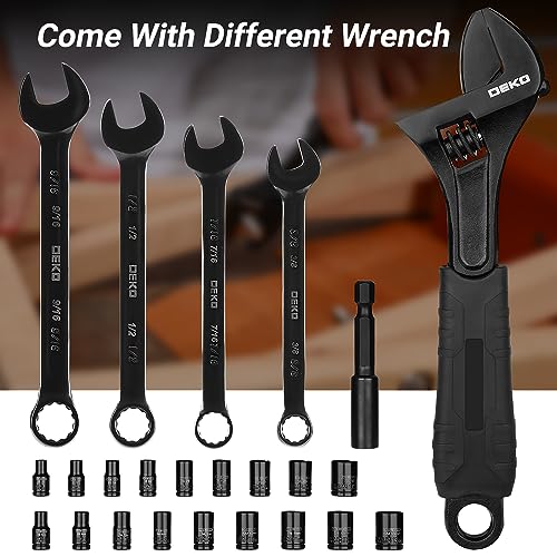 Tool Kit Set Box for Home: Household with Drill Wrench Socket Basic Hand Tools Sets for Men Car Repair Mechanic Tool Kit Set Automotive with Plastic Tool Box 178 Piece