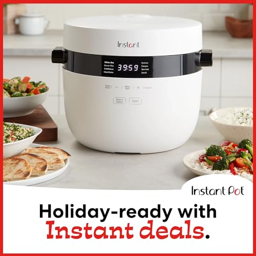 Instant Pot Instant 20-Cup Rice Cooker, Rice and Grain Multi-Cooker with Carb Reducing Technology without Compromising Taste or Texture, From the Makers of Instant Pot, Includes 8 Cooking Presets