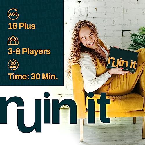 Ruin It - Fun Adult Party Board Game for Group Game Night - Ages 18+ (3-8 Players)