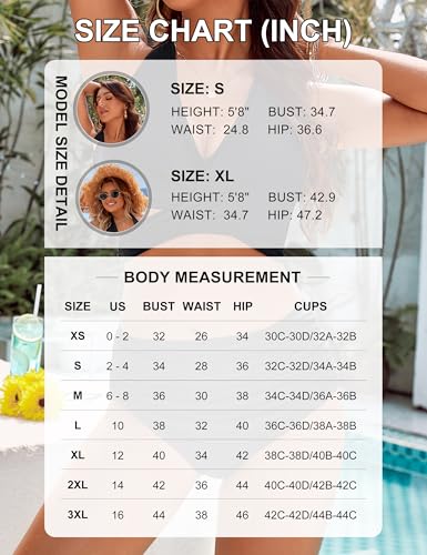 Blooming Jelly Womens Tummy Control Bathing Suits Modest High Waisted Bikini Sets Cute Halter 2 Piece Swim Suit 2024