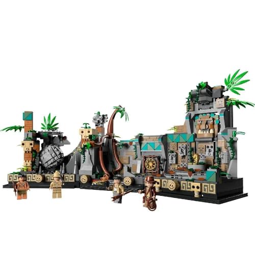 LEGO Indiana Jones Temple of The Golden Idol 77015 Building Project for Adults, Iconic Raiders of The Lost Ark Movie Scene, Includes 4 Minifigures: Indiana Jones, Satipo, Belloq and a Hovitos Warrior