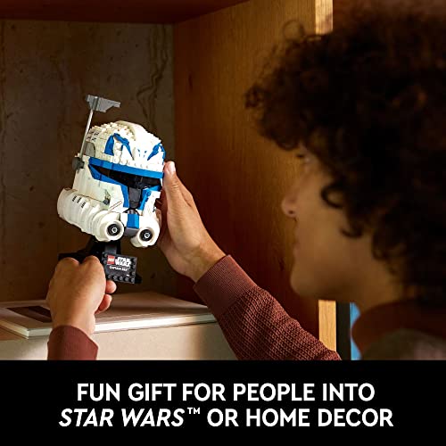 LEGO Star Wars Captain Rex Helmet Building Set, The Clone Wars Collectible Model for Adults, Star Wars Memorabilia, Graduation Gift Idea, 75349