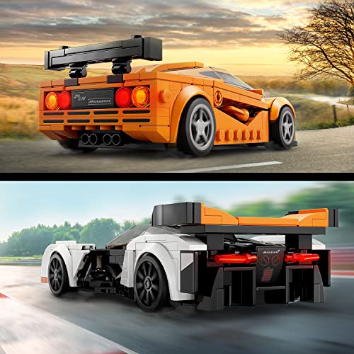 LEGO Speed Champions McLaren Solus GT & McLaren F1 LM 76918, Featuring 2 Iconic Race Car Toys, Hypercar Model Building Kit, Collectible 2023 Set, Great Kid-Friendly Gift for Boys and Girls Ages 9+