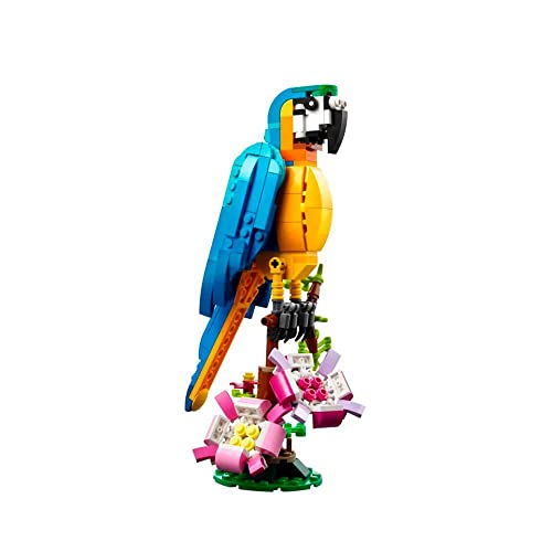 LEGO Creator 3 in 1 Exotic Parrot Building Toy Set, Transforms to 3 Different Animal Figures - from Colorful Parrot, to Swimming Fish, to Cute Frog, Creative Toys for Kids Ages 7 and Up, 31136