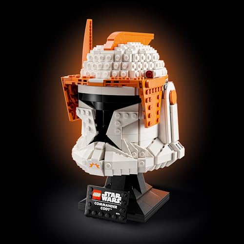 LEGO Star Wars Clone Commander Cody Helmet 75350 Collectible Building Set - Featuring Authentic Details, Office Decor Display Model for Adults, The Clone Wars Collection Memorabilia and Gift Idea