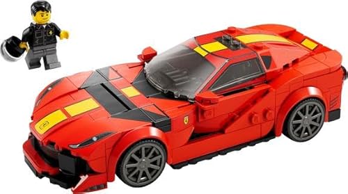 LEGO Speed Champions 1970 Ferrari 512 M Toy Car Model Building Kit 76914 Sports Red Race Car Toy, Collectible Set with Racing Driver Minifigure