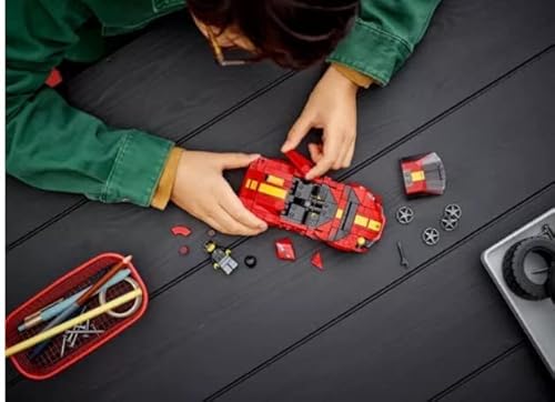 LEGO Speed Champions 1970 Ferrari 512 M Toy Car Model Building Kit 76914 Sports Red Race Car Toy, Collectible Set with Racing Driver Minifigure