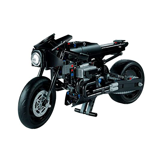 LEGO Technic The Batman – BATCYCLE Set 42155, Collectible Toy Motorcycle, Scale Model Building Kit of The Iconic Super Hero Bike from 2022 Movie