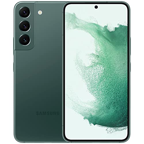 SAMSUNG Galaxy S22 5G (128GB, 8GB) 6.2" AMOLED 2X, 50MP 4K Camera, Global 5G Volte (Fully Unlocked for AT&T, Verizon, T-Mobile, Global) S901U1 (w/ 25W Charge Cube, Green)