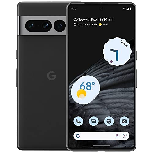 Google Pixel 7 Pro 5G, US Version, 256GB, Obsidian - Unlocked (Renewed)