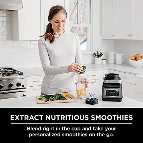 Ninja BN751 Professional Plus DUO Blender, 1400 Peak Watts, 3 Auto-IQ Programs for Smoothies, Frozen Drinks & Nutrient Extractions, 72-oz. Total Crushing Pitcher & (2) 24 oz. To-Go Cups, Black