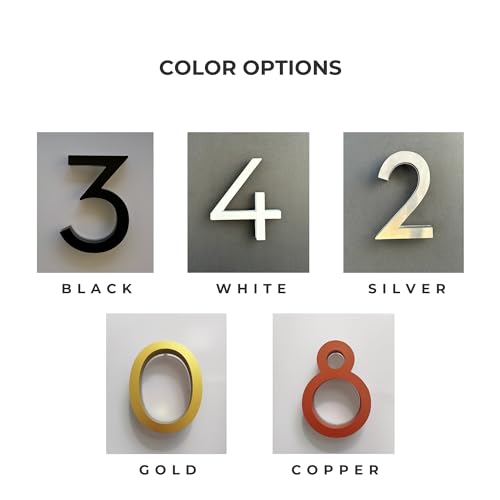 Personalized Solar Lighted House Numbers for Outside, Led House Numbers for Outside, Large Light Up House numbers, Solar Illuminated House Numbers, Led Address Numbers for House (Full Set)