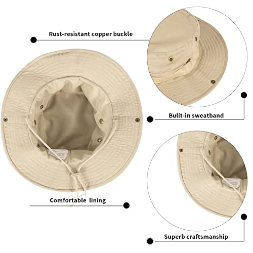 Sun Hats for Men Women Bucket Hat UPF 50+ Boonie Hat Foldable UV Protection Hiking Beach Fishing Summer Safari