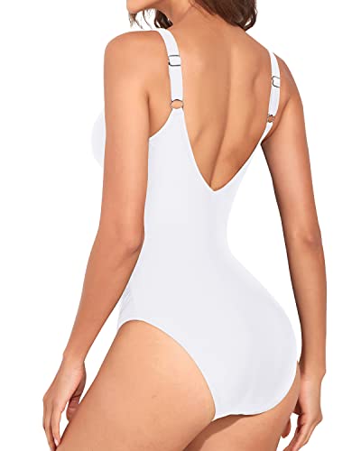 Holipick Women One Piece Bathing Suit Tummy Control Swimsuit Slimming Push Up Swimwear