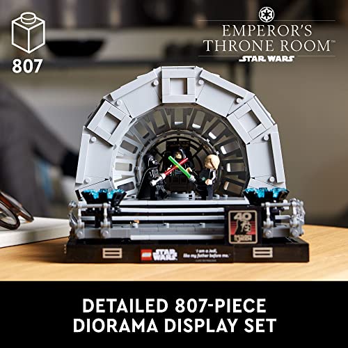 LEGO Star Wars Emperor’s Throne Room Diorama 75352 Building Set for Adults, Classic Star Wars Collectible for Display with Darth Vader Minifigure, Fun Birthday Gift for Men and Women