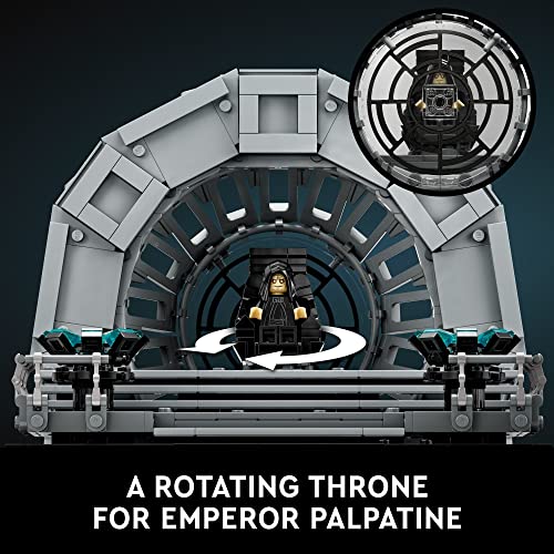 LEGO Star Wars Emperor’s Throne Room Diorama 75352 Building Set for Adults, Classic Star Wars Collectible for Display with Darth Vader Minifigure, Fun Birthday Gift for Men and Women