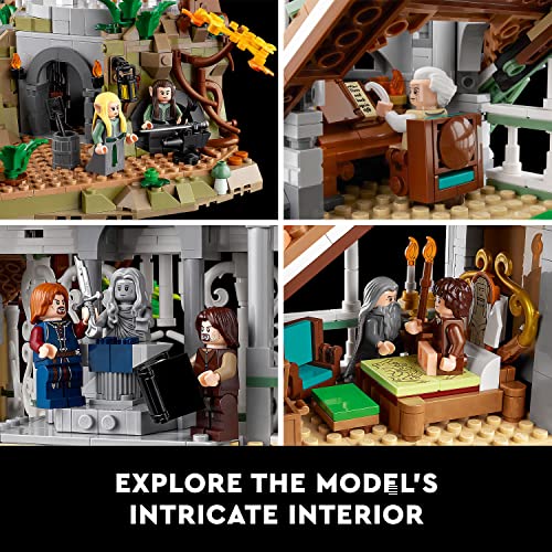 LEGO Icons The Lord of The Rings: Rivendell Building Model Kit for Adults, Construct and Display a Middle-Earth Valley with 15 Minifigures, A Great Gift for LOTR Fans and Movie-Lovers, 10316