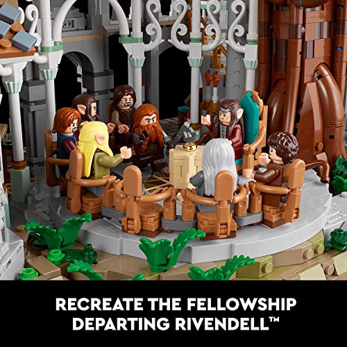 LEGO Icons The Lord of The Rings: Rivendell Building Model Kit for Adults, Construct and Display a Middle-Earth Valley with 15 Minifigures, A Great Gift for LOTR Fans and Movie-Lovers, 10316