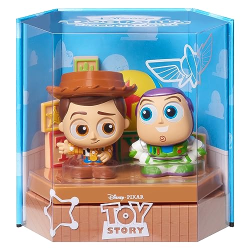 Just Play New Grand Entrance 3-inch Collectible Figures Buzz Lightyear and Woody, Officially Licensed Kids Toys for Ages 5 Up, Amazon Exclusive