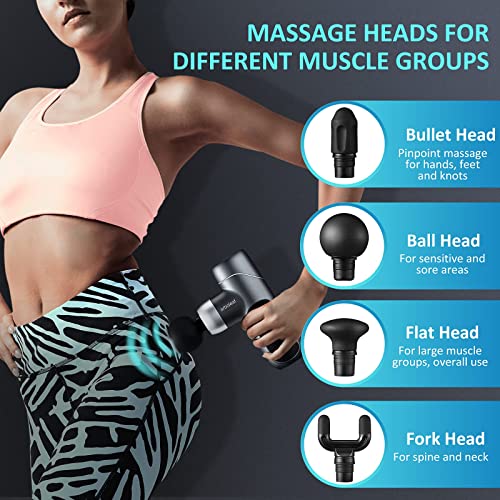 arboleaf Mini Massage Gun Deep Tissue, Muscle Massager for Back Pain Relief, Small Massage Gun Travel Massager Handheld, Quiet Percussion Massager Portable, Whole Body- FSA and HSA Eligible