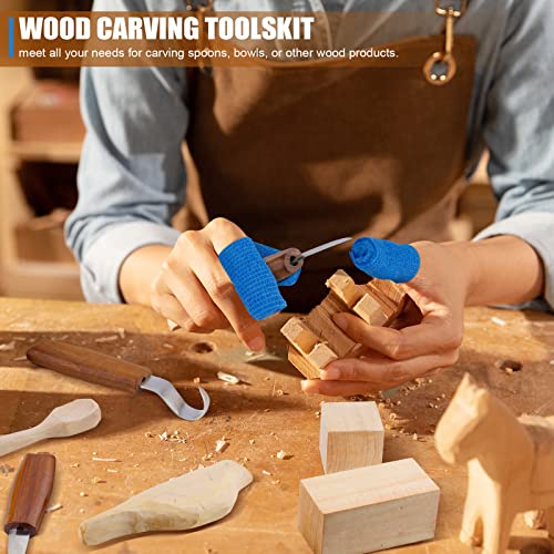 Olerqzer Whittling Wood Carving Kit,22PCS Wood Carving Tools Hand Carving Knife Set for Beginners Adults and Teens,3PCS Whittling Knife 9PCS Blocks & Gloves for Widdling Kit(Upgraded)