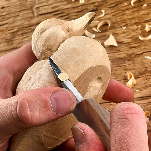 Wood Carving Tools Whittling Kit- Woodworking Kit Large Whittling Kit, Deluxe Spoon Carving Knife Kits for Beginners, 13 Knives Set with Leather Case