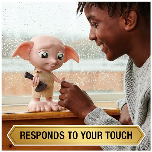 Wizarding World Harry Potter, Interactive Magical Dobby Elf Doll with Sock, over 30 Sounds & Phrases, 8.5-inch, Kids Toys for Ages 6 and up