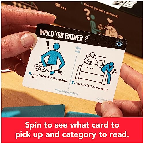 Would You Rather? The Game | 3-6 Player Card Game| Funny Gifts| Party Games| Family Games| Fun Games| Board Games for Adults & Teens Ages 14 and up