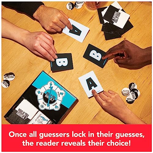 Would You Rather? The Game | 3-6 Player Card Game| Funny Gifts| Party Games| Family Games| Fun Games| Board Games for Adults & Teens Ages 14 and up