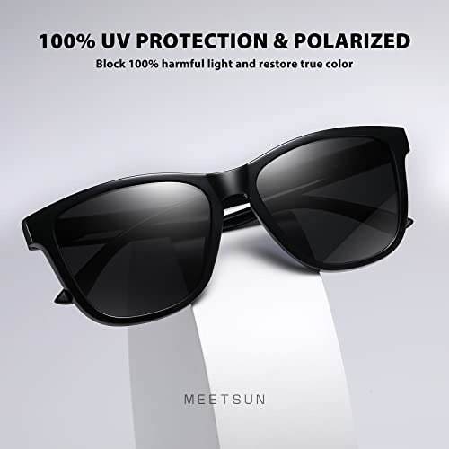 MEETSUN Polarized Sunglasses for Women Men Trendy Classic Retro Designer Style Fashion UV400 Protection