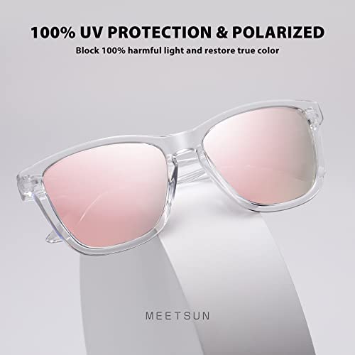 MEETSUN Polarized Sunglasses for Women Men Trendy Classic Retro Designer Style Fashion UV400 Protection