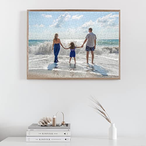 Dargr Custom Jigsaw Puzzle from Photos 1000/500/300 Pieces,Customized Personalized Wooden Puzzle Gifts for Family,Wedding,Kids,Pet 500pcs(20.5" x14.9")