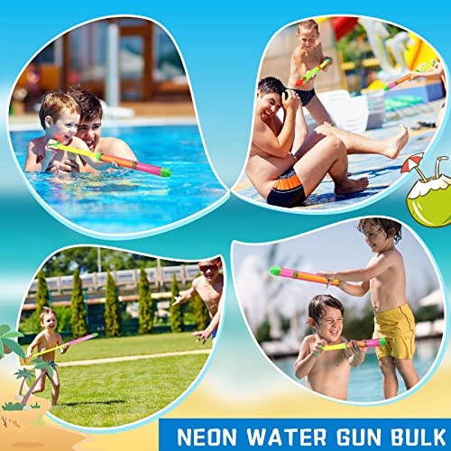 36 Pcs Beach Pool Party Favors Water Guns Bulk 4.72/6/12 Inches Inflatable Rainbow Beach Balls Water Squirters for Kids Summer Theme Party Favor Pool Toys(4.72)