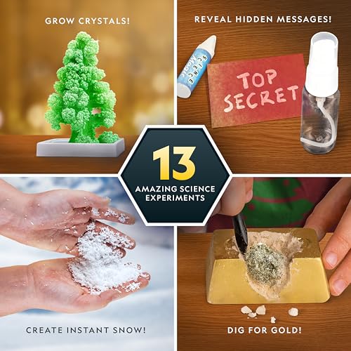 NATIONAL GEOGRAPHIC Science Kit & Rock Collection Advent Calendar 2024 – Jumbo Advent Calendar with 24 Days of Science Experiments, Gemstones & More for Kids, STEM Projects for Kids Ages 8-12