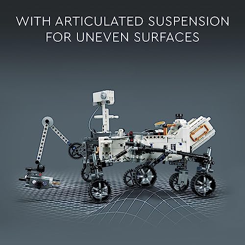 LEGO Technic NASA Mars Rover Perseverance Advanced Building Kit for Kids Ages 10 and Up, NASA Toy with Replica Ingenuity Helicopter, Gift for Kids Who Love Engineering and Science Projects, 42158