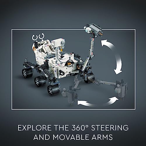 LEGO Technic NASA Mars Rover Perseverance Advanced Building Kit for Kids Ages 10 and Up, NASA Toy with Replica Ingenuity Helicopter, Gift for Kids Who Love Engineering and Science Projects, 42158